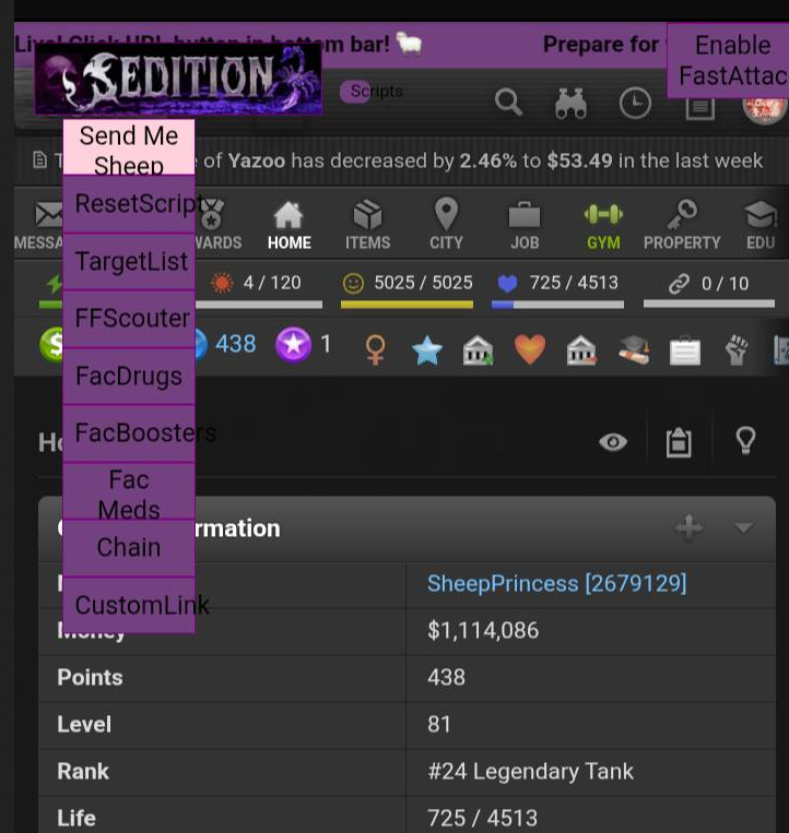 Save Settings Placeholder